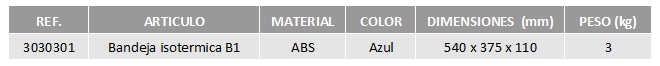 tabla-bandeja-isotermica-b1-cbc